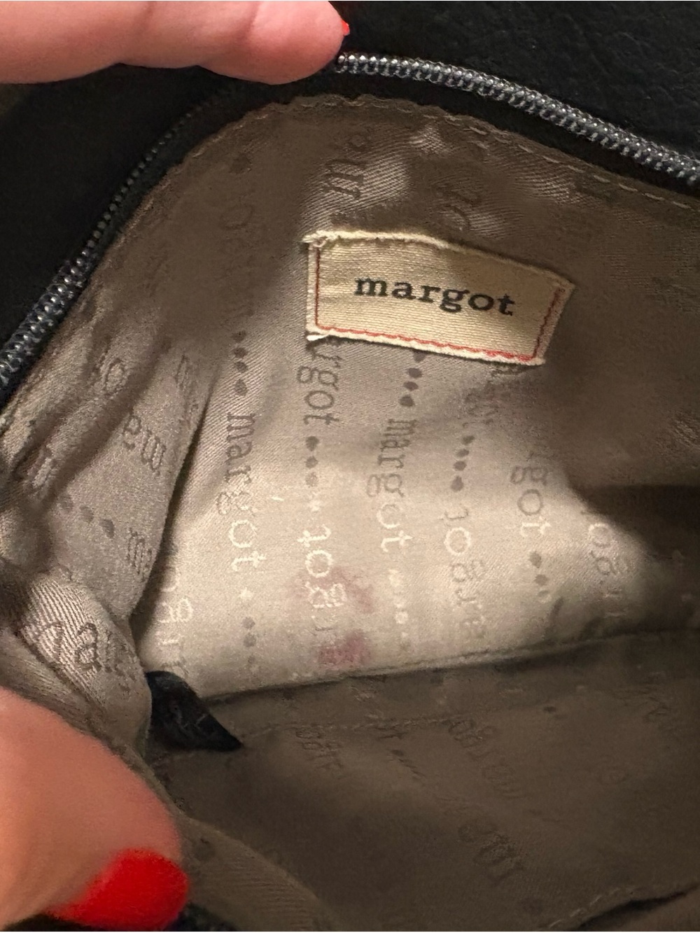 Margot New York Black Pebbled Leather Crossbody Bag - Picture 5 of 5